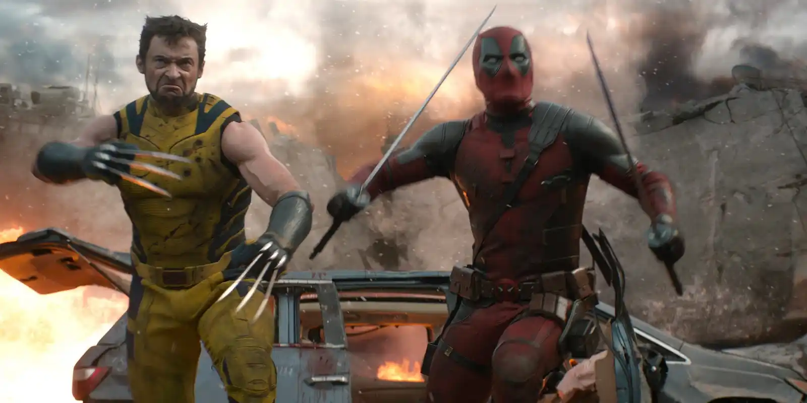 Hugh Jackman als Wolverine und Ryan Reynolds als Deadpool