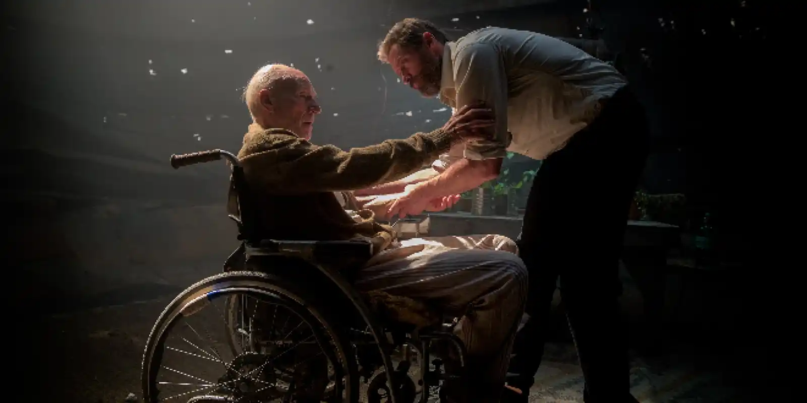 Professor X (Patrick Steward) und Logan (Hugh Jackman)