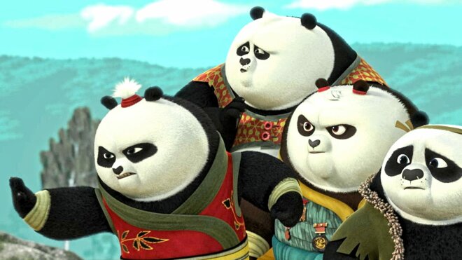 Kung Fu Panda: Die Tatzen des Schicksals 01x02 - Der blaue Drache spielt mit dem Feuer